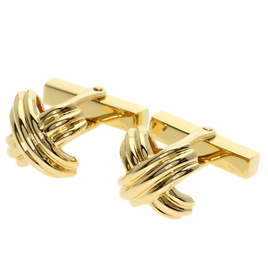 TIFFANY&Co. cuffs 18K Yellow Gold gold Signature mens Used Authentic