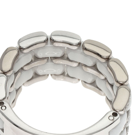 CHANEL Ring K18WG Silver Ultra Ring Large Diamond #60 Women Used Authentic