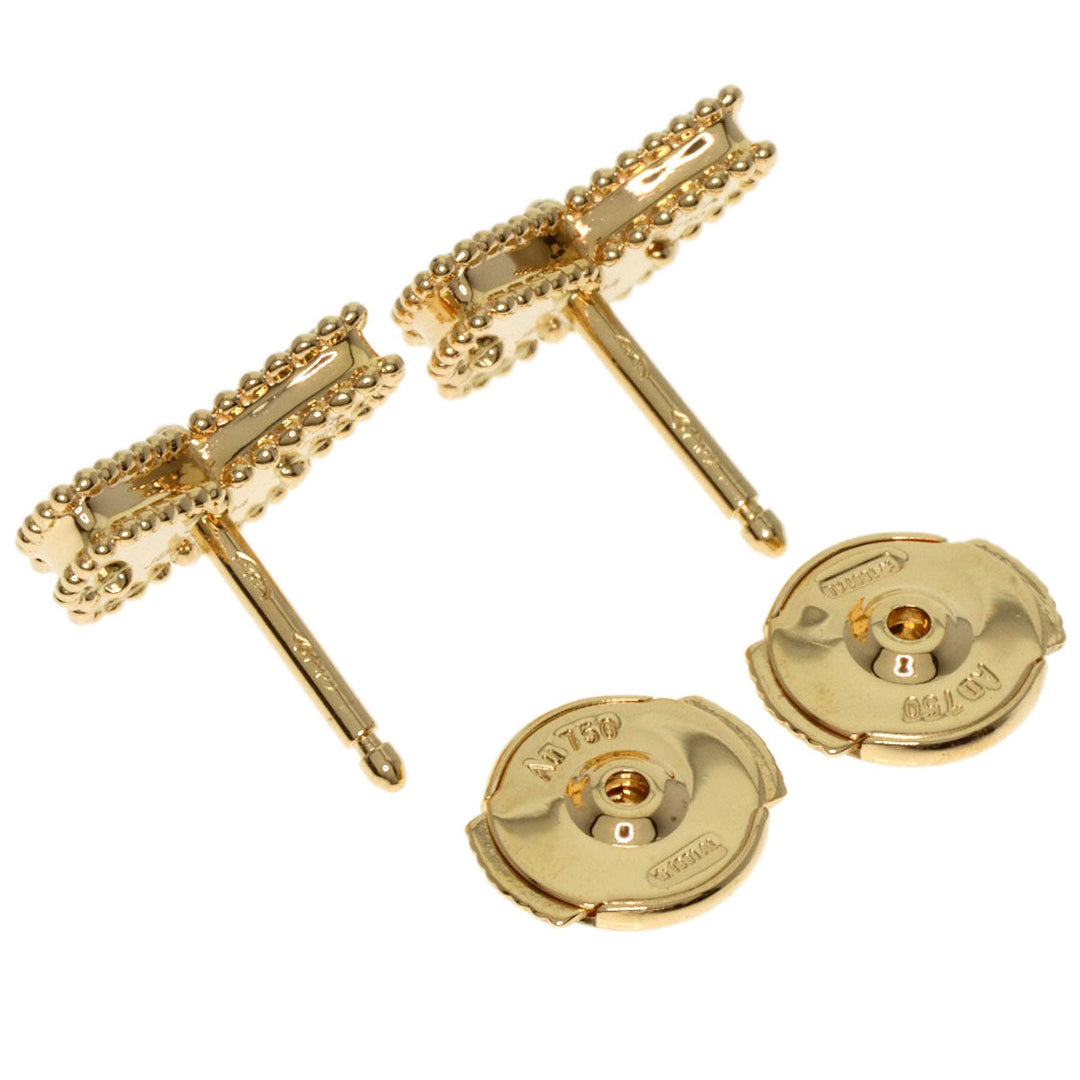 Van Cleef & Arpels Pierce 18K Yellow Gold gold Sweet Alhambra Papillon Women Used Authentic