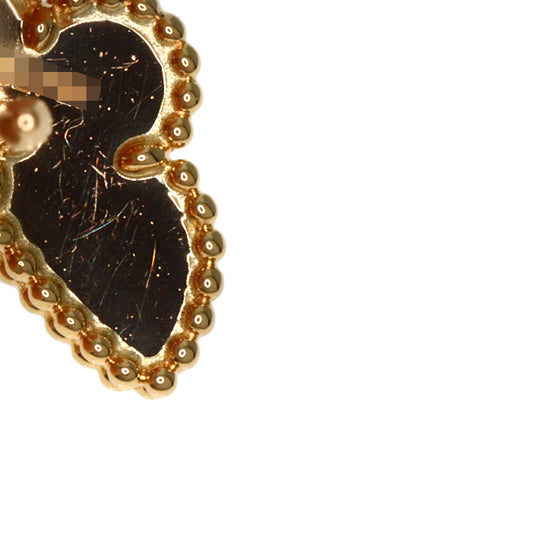 Van Cleef & Arpels Pierce 18K Yellow Gold gold Sweet Alhambra Papillon Women Used Authentic