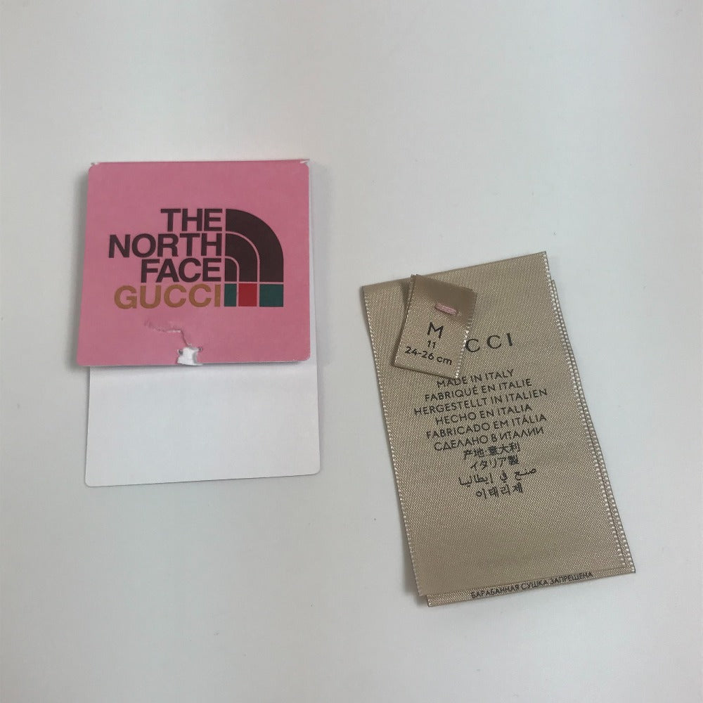 GUCCI socks 4G492 cotton white the north face north face collaboration mens M Used Authentic