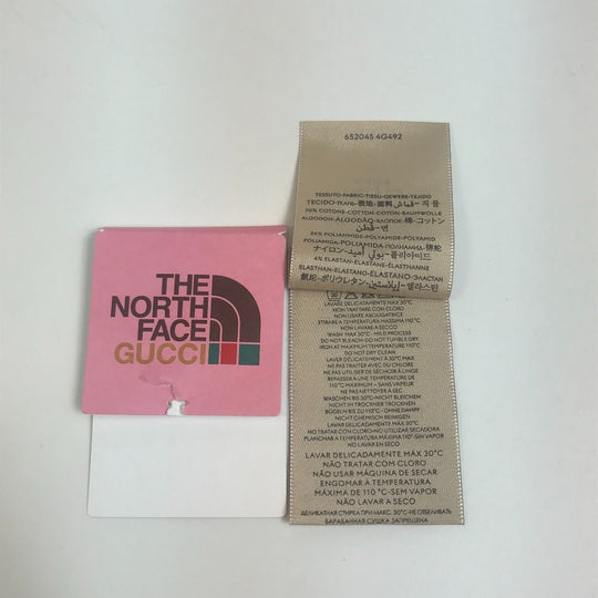 GUCCI socks 4G492 cotton white the north face north face collaboration mens M Used Authentic