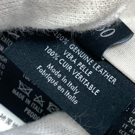 GUCCI Jacket leather white apparel punching mens 50 Used Authentic