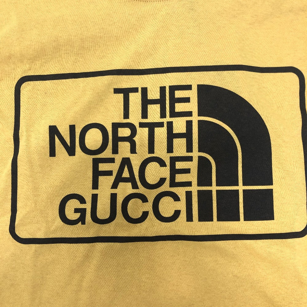 GUCCI Short sleeve T-shirt 616036 cotton yellow The north face collaboration THE NORTH FACE Collaboration Women XS Used Authentic