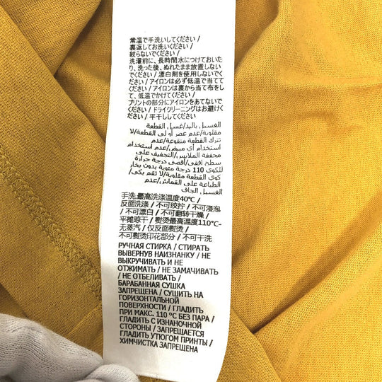 GUCCI Short sleeve T-shirt 616036 cotton yellow The north face collaboration THE NORTH FACE Collaboration Women XS Used Authentic