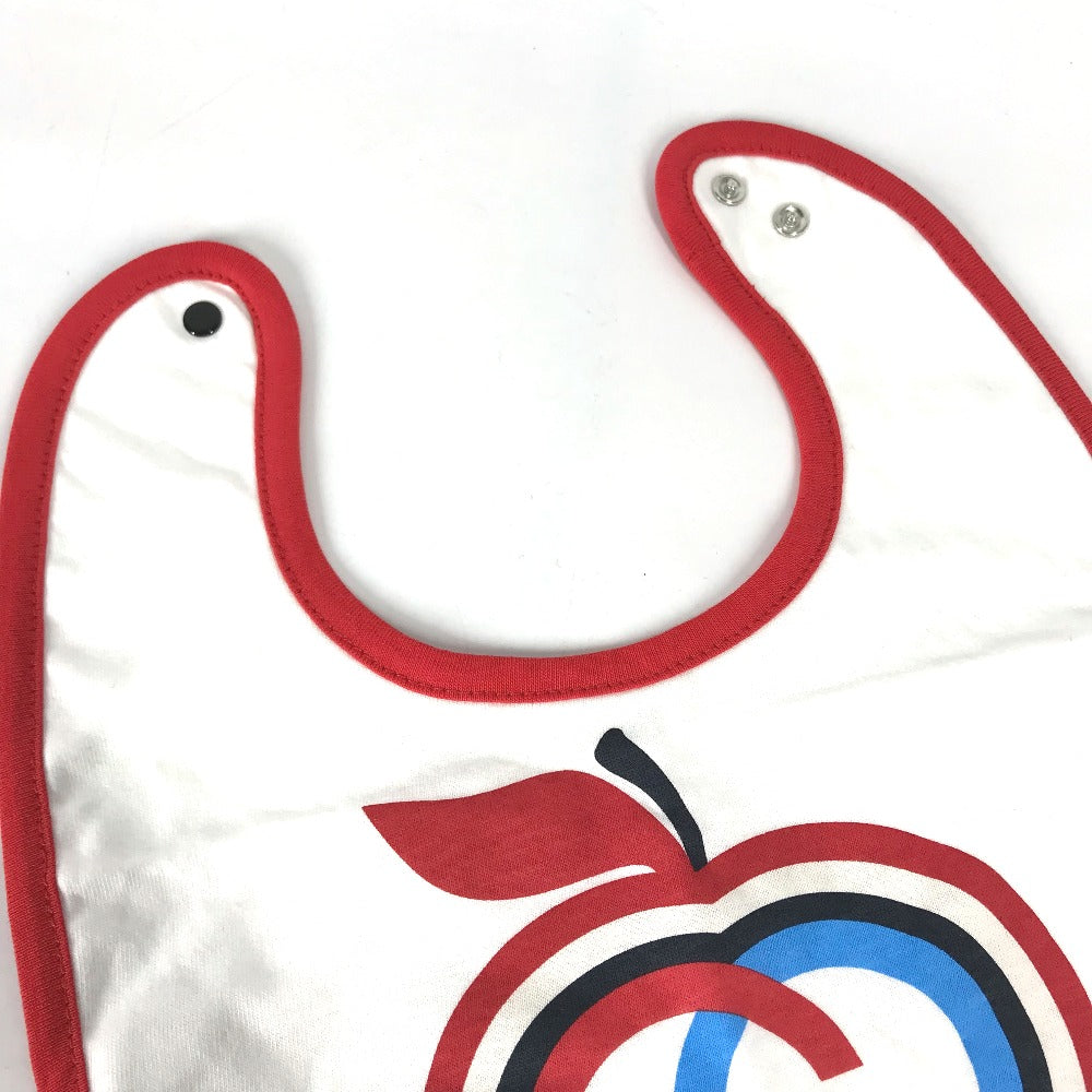 GUCCI Other fashion goods 666440 cotton white baby baby baby GG Apple Bib Bib Kids Used Authentic