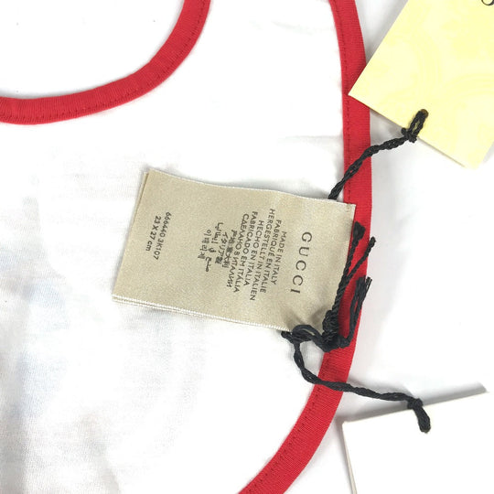 GUCCI Other fashion goods 666440 cotton white baby baby baby GG Apple Bib Bib Kids Used Authentic