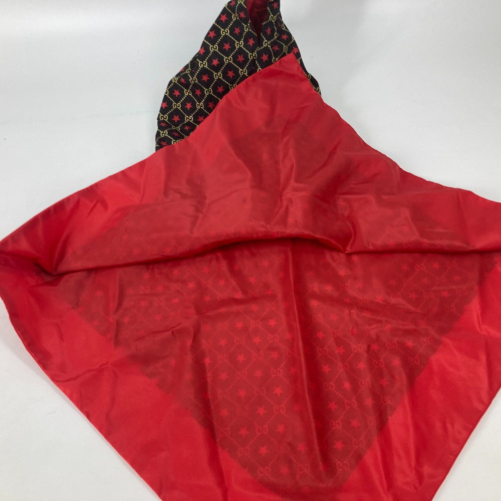 GUCCI poncho 581635 Nylon Red GG star raincoat hood Women M Used Authentic