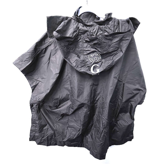 GUCCI poncho 626382 polyamide black Hoodie logo Women M Used Authentic