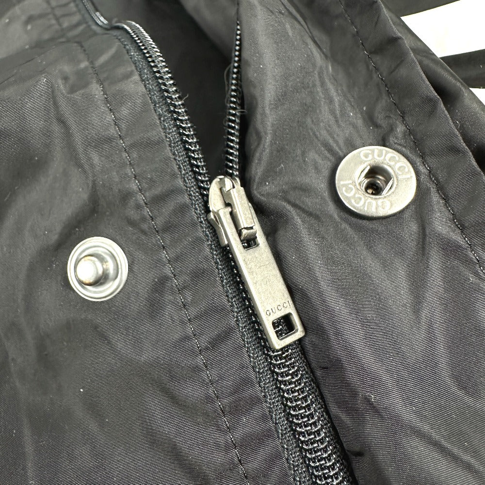 GUCCI poncho 626382 polyamide black Hoodie logo Women M Used Authentic