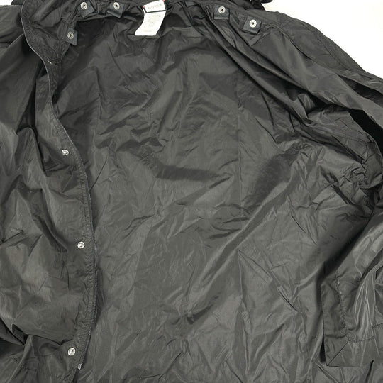 GUCCI poncho 626382 polyamide black Hoodie logo Women M Used Authentic