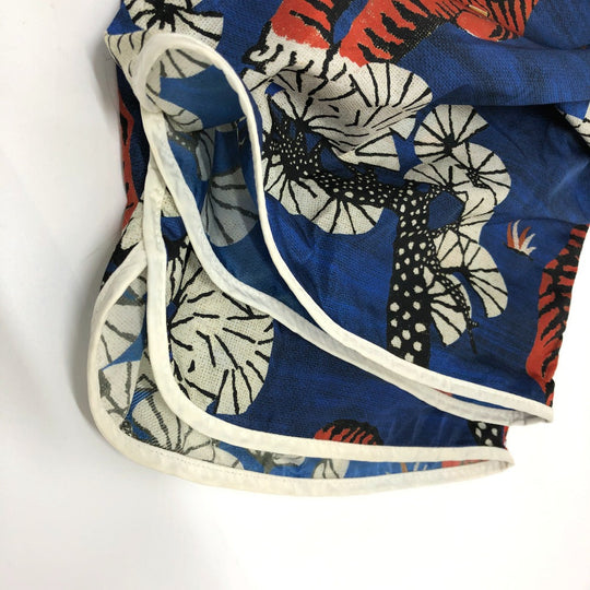 GUCCI setup 451777 Nylon blue Bengal Tiger Nylon mens 44 48 Used Authentic