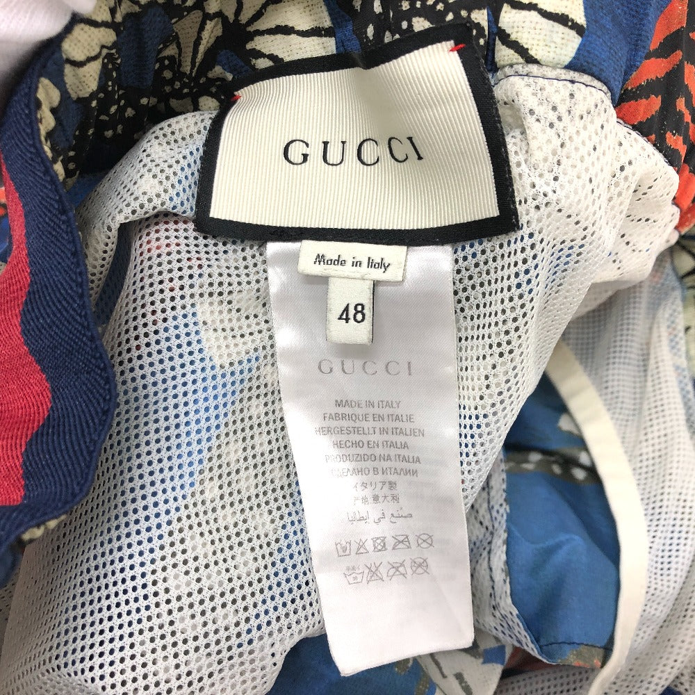 GUCCI setup 451777 Nylon blue Bengal Tiger Nylon mens 44 48 Used Authentic