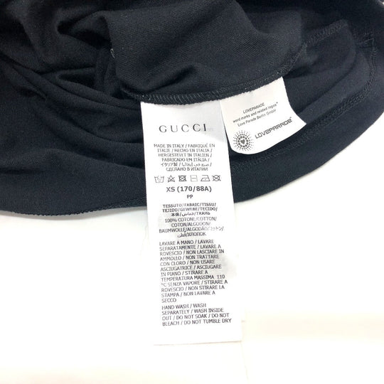 GUCCI Short sleeve T-shirt cotton black Heart dot XS