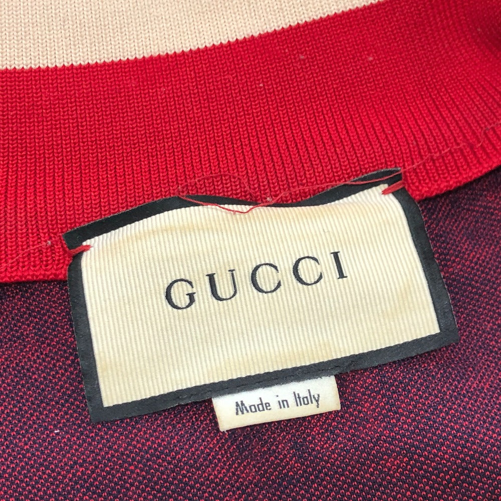 GUCCI Jacket 496919 cotton Navy GG Jacquard All-Over Print Truck Ｍ