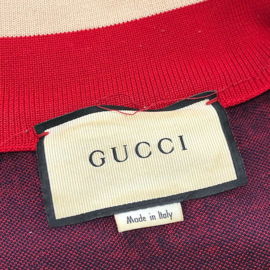 GUCCI Jacket 496919 cotton Navy GG Jacquard All-Over Print Truck Ｍ