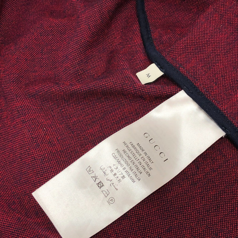 GUCCI Jacket 496919 cotton Navy GG Jacquard All-Over Print Truck Ｍ