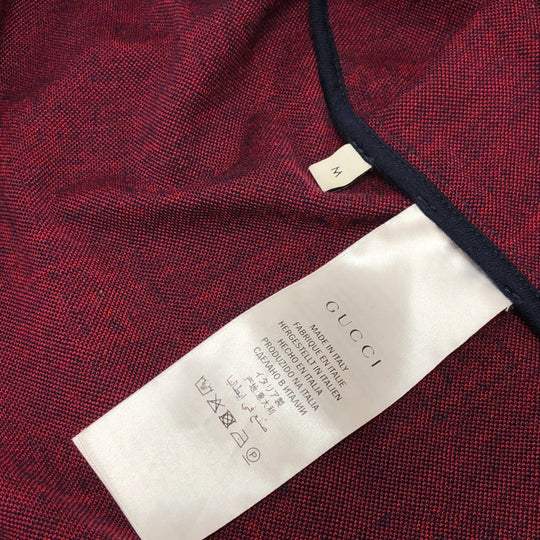GUCCI Jacket 496919 cotton Navy GG Jacquard All-Over Print Truck Ｍ