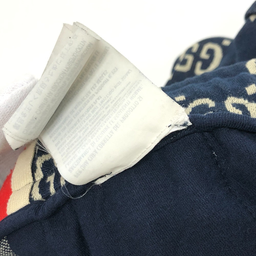 GUCCI Pants 496920 cotton Navy GG Jacquard All-Over Print Truck mens ‚l Used Authentic