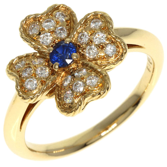 NINA RICCI Ring 18K Yellow Gold gold Sapphire diamond