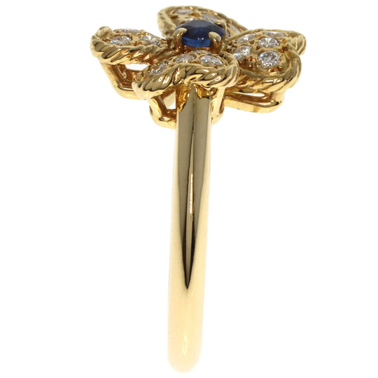 NINA RICCI Ring 18K Yellow Gold gold Sapphire diamond