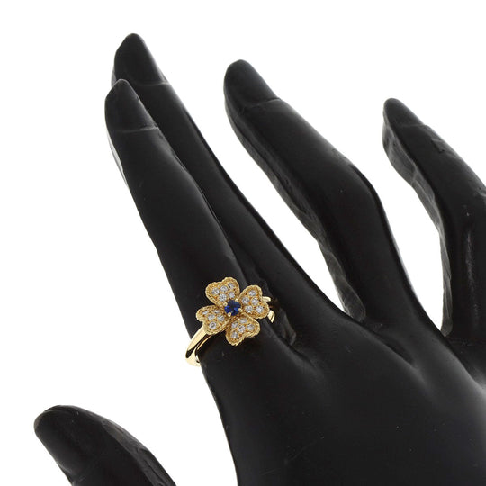 NINA RICCI Ring 18K Yellow Gold gold Sapphire diamond