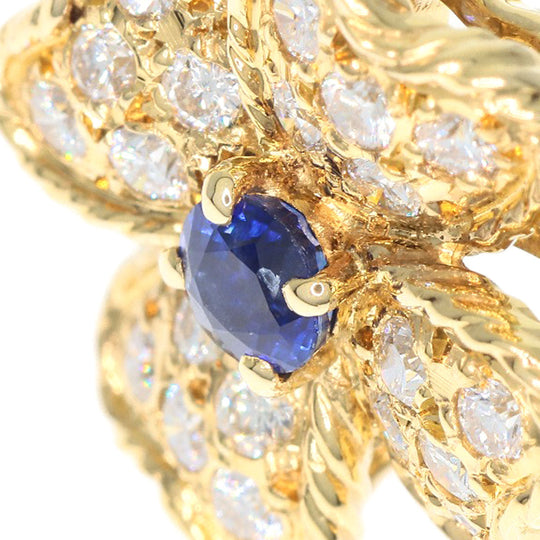 NINA RICCI Ring 18K Yellow Gold gold Sapphire diamond