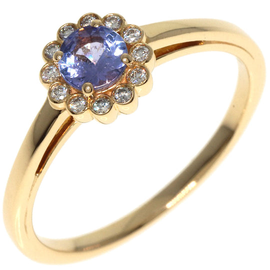 VANDOME Ring 18K Yellow Gold gold Tanzanite Diamond Women Used Authentic