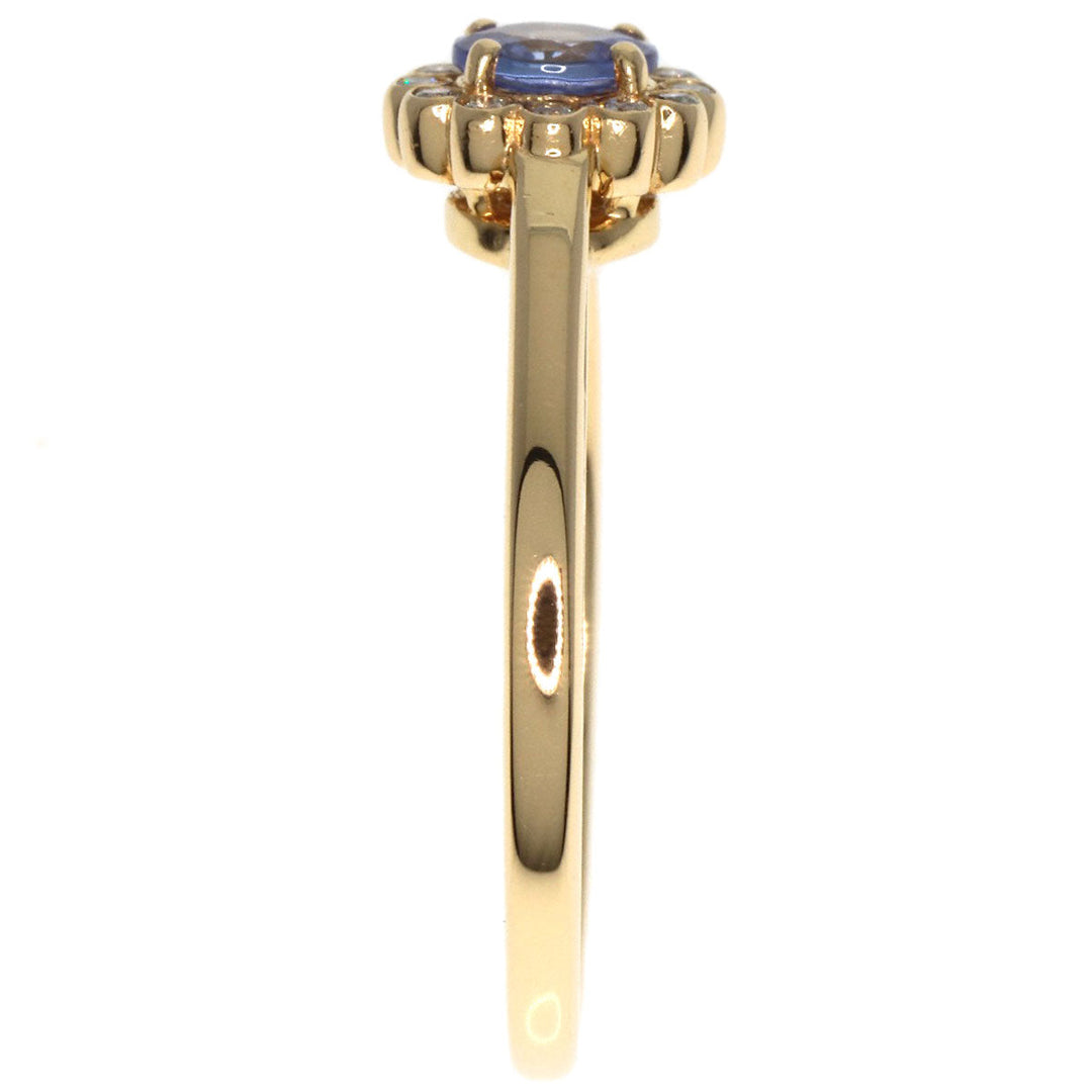 VANDOME Ring 18K Yellow Gold gold Tanzanite Diamond Women Used Authentic