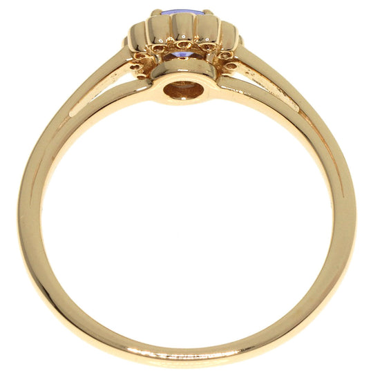 VANDOME Ring 18K Yellow Gold gold Tanzanite Diamond Women Used Authentic
