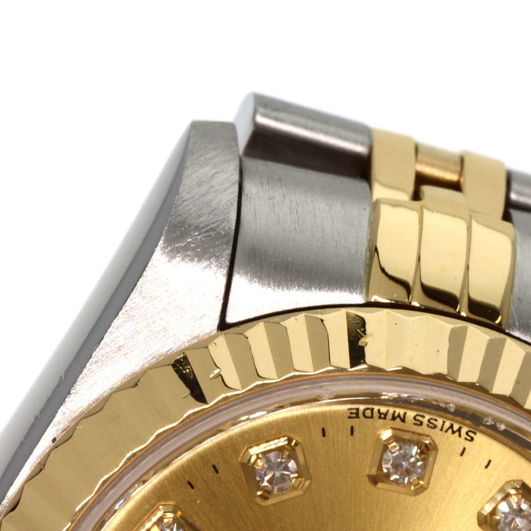 ROLEX Watches Mechanical Automatic 79173G Stainless Steel , SSxK18YG gold Datejust Champagne Gold dial Women Used Authentic
