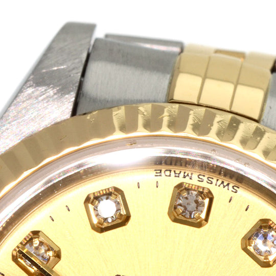 ROLEX Watches Mechanical Automatic 79173G Stainless Steel , SSxK18YG gold Datejust Champagne Gold dial Women Used Authentic