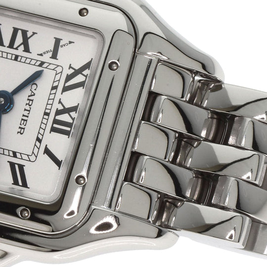 CARTIER Watches Quartz WSPN0006 Stainless Steel , Stainless Steel Silver PANTHERESM Silver dial Women Used Authentic