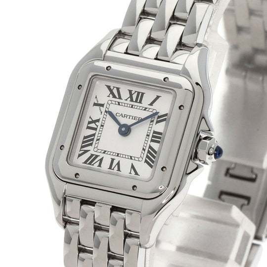CARTIER Watches Quartz WSPN0006 Stainless Steel , Stainless Steel Silver PANTHERESM Silver dial Women Used Authentic