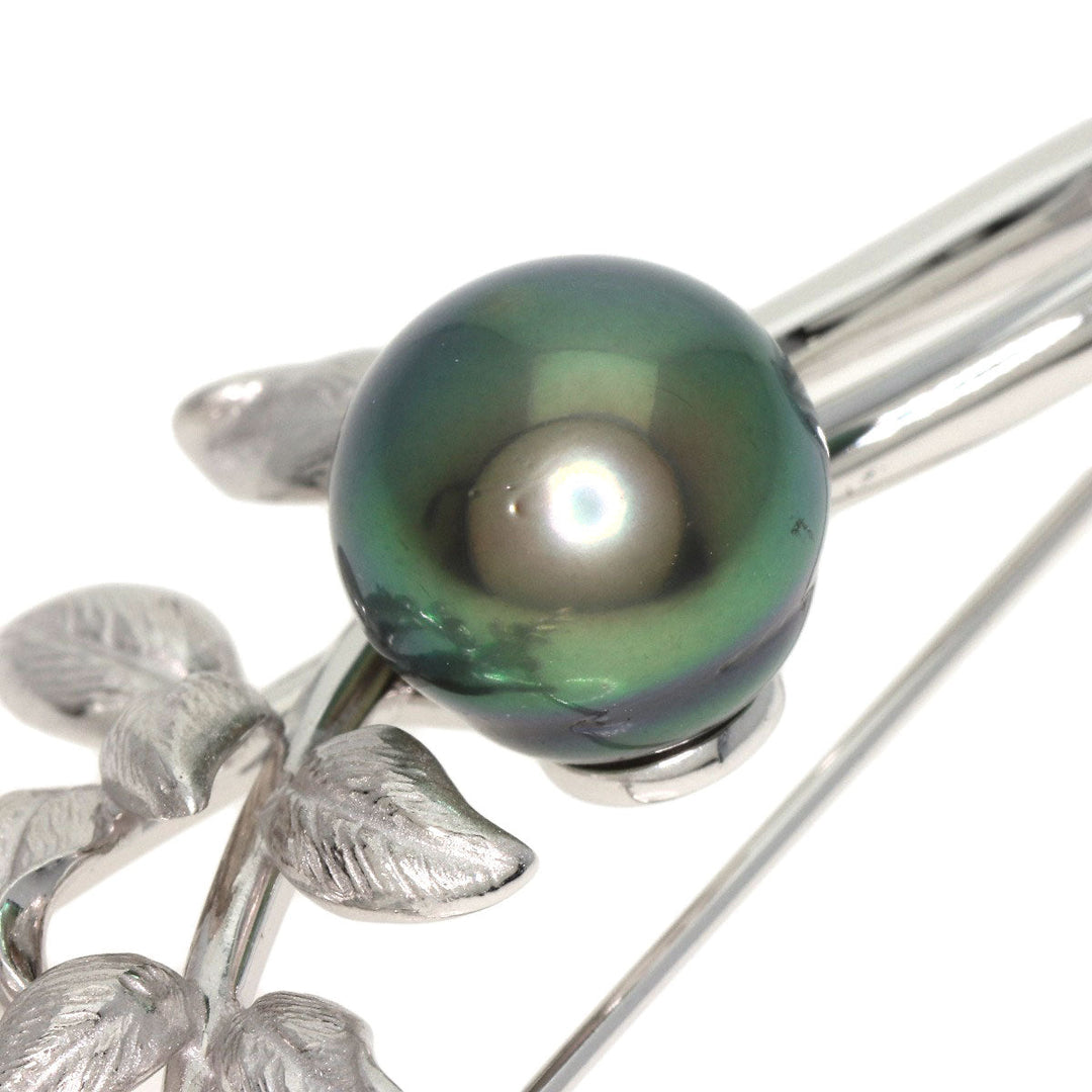 TASAKI Brooch K18WG Silver Pearl pearl diamond