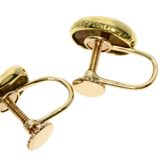 TIFFANY&Co. Earring K18YG , K14YG gold Bean Women Used Authentic