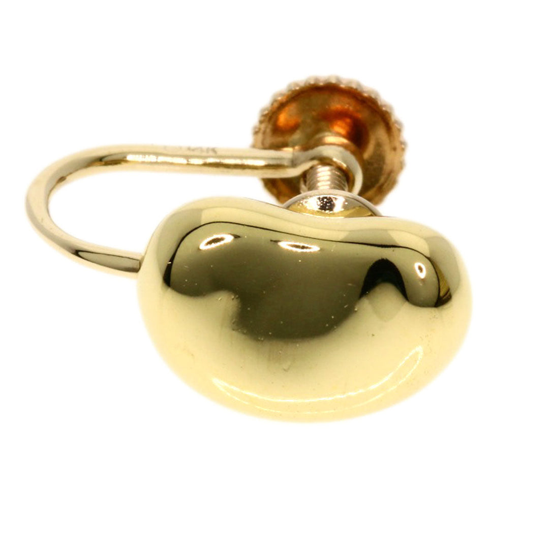TIFFANY&Co. Earring K18YG , K14YG gold Bean Women Used Authentic