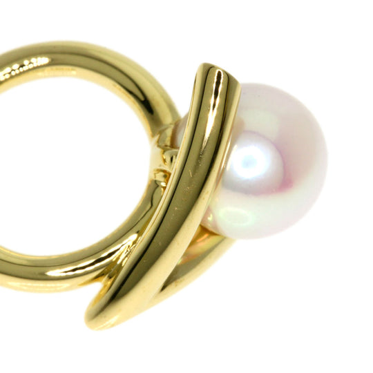 TASAKI Earring 18K Yellow Gold gold Single ear cuff Akoya pearl Danger Claw Women Used Authentic
