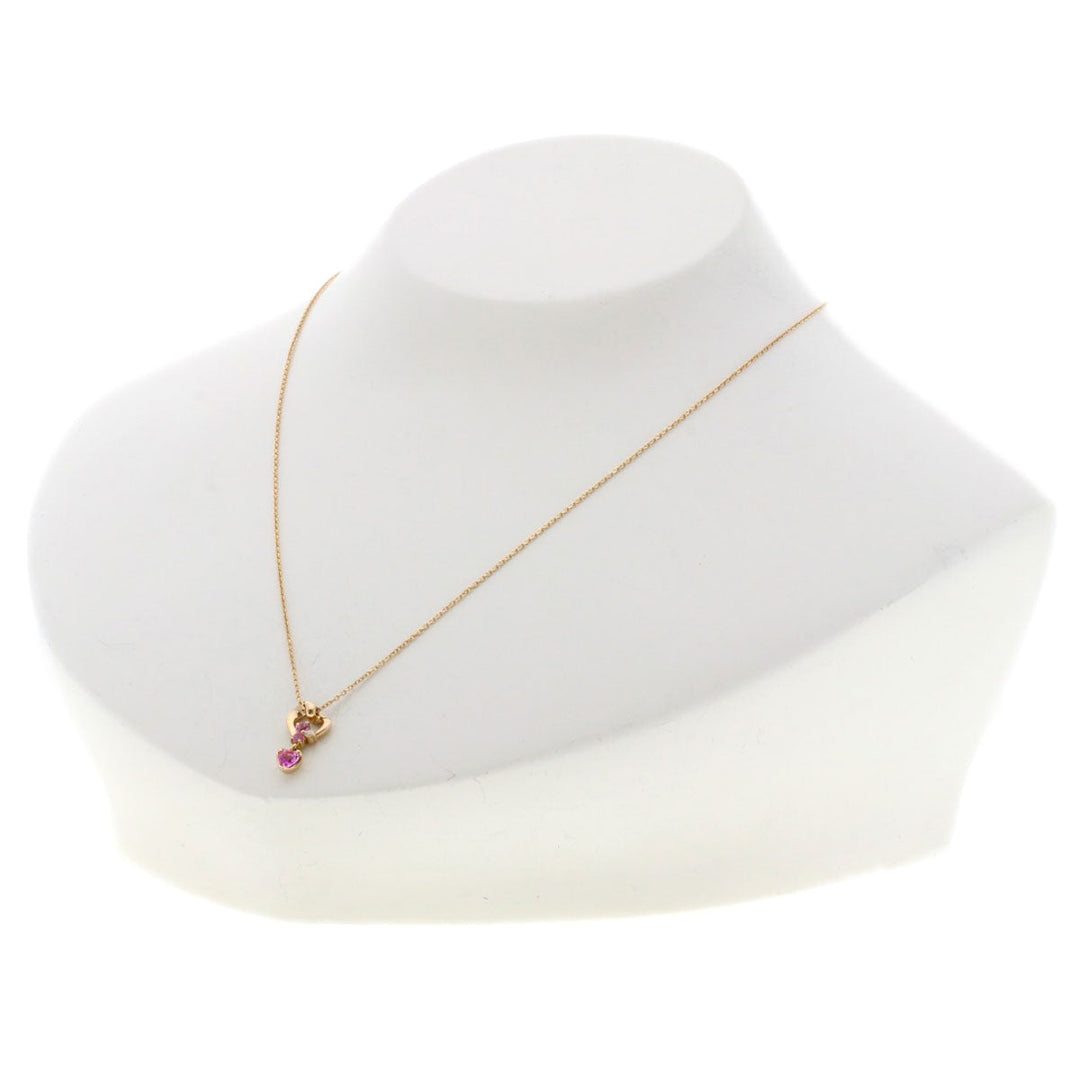4℃ Necklace 18K Pink Gold gold Pink sapphire diamond