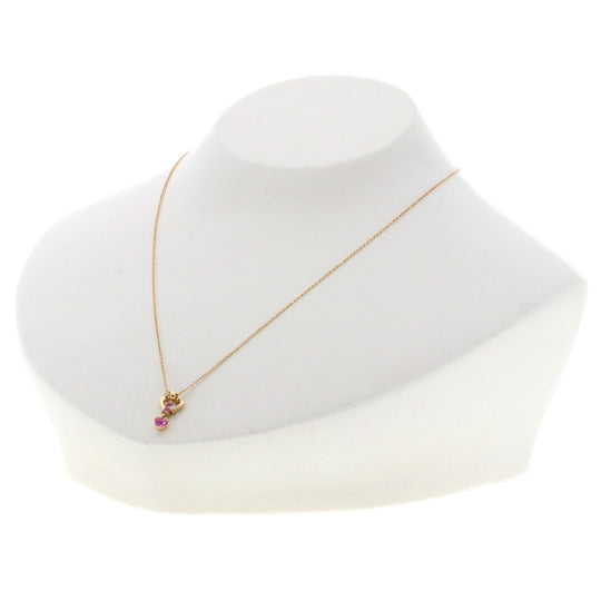 4℃ Necklace 18K Pink Gold gold Pink sapphire diamond