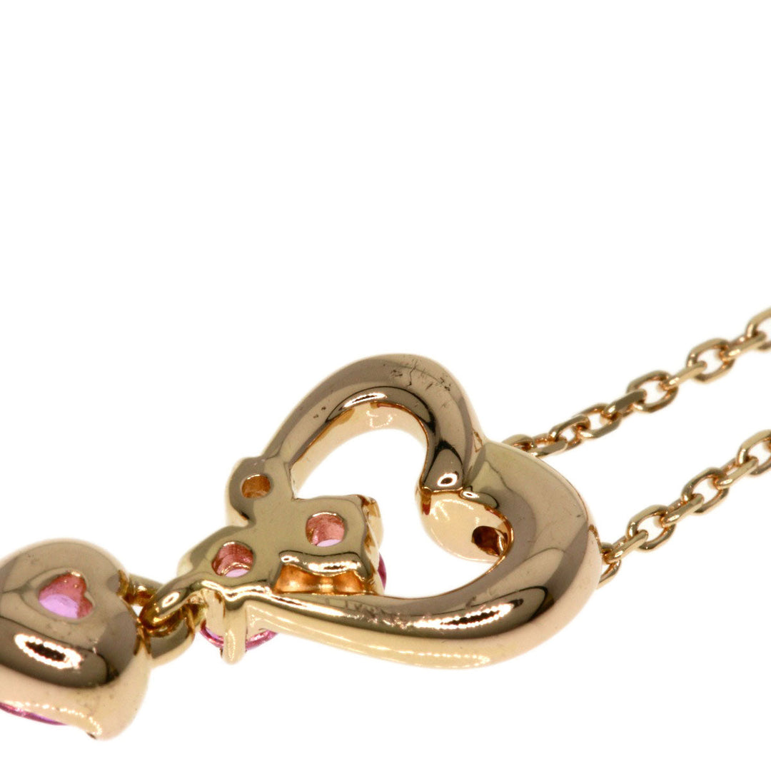 4℃ Necklace 18K Pink Gold gold Pink sapphire diamond