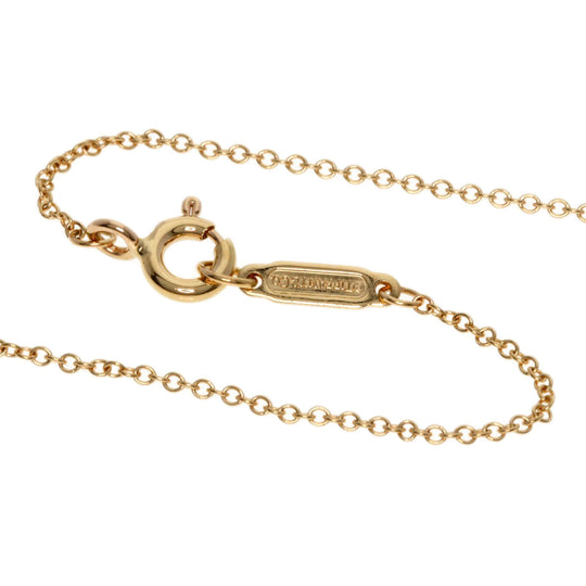 TIFFANY&Co. Necklace 18K Pink Gold gold T Smile Small Diamond