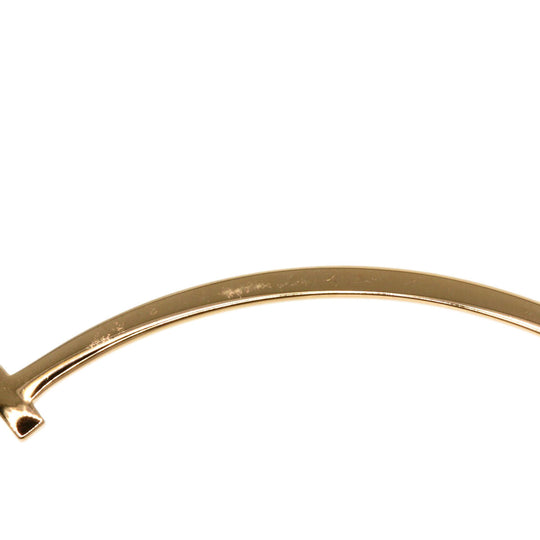 TIFFANY&Co. Necklace 18K Pink Gold gold T Smile Small Diamond
