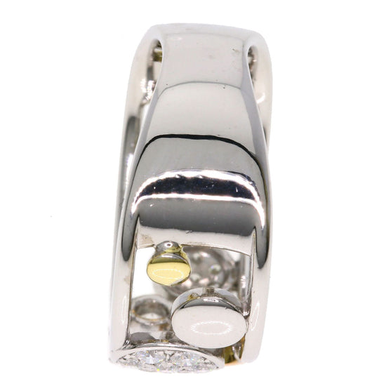 TASAKI Ring K18WG , K18PG , K18WG Silver diamond Women Used Authentic