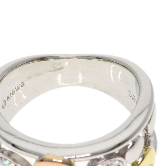 TASAKI Ring K18WG , K18PG , K18WG Silver diamond Women Used Authentic