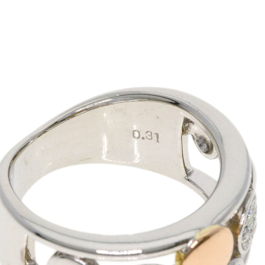 TASAKI Ring K18WG , K18PG , K18WG Silver diamond Women Used Authentic