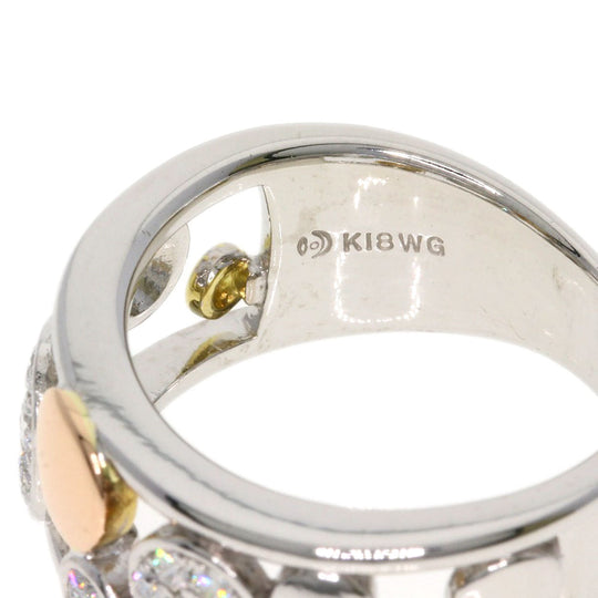 TASAKI Ring K18WG , K18PG , K18WG Silver diamond Women Used Authentic