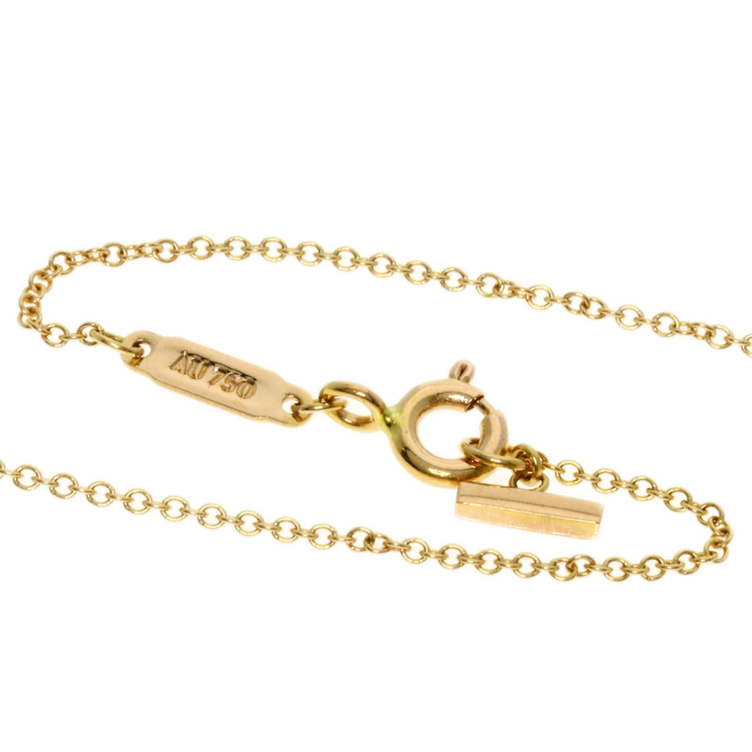 TIFFANY&Co. Necklace 18K Pink Gold gold T smile small