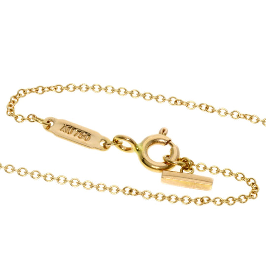 TIFFANY&Co. Necklace 18K Pink Gold gold T smile small