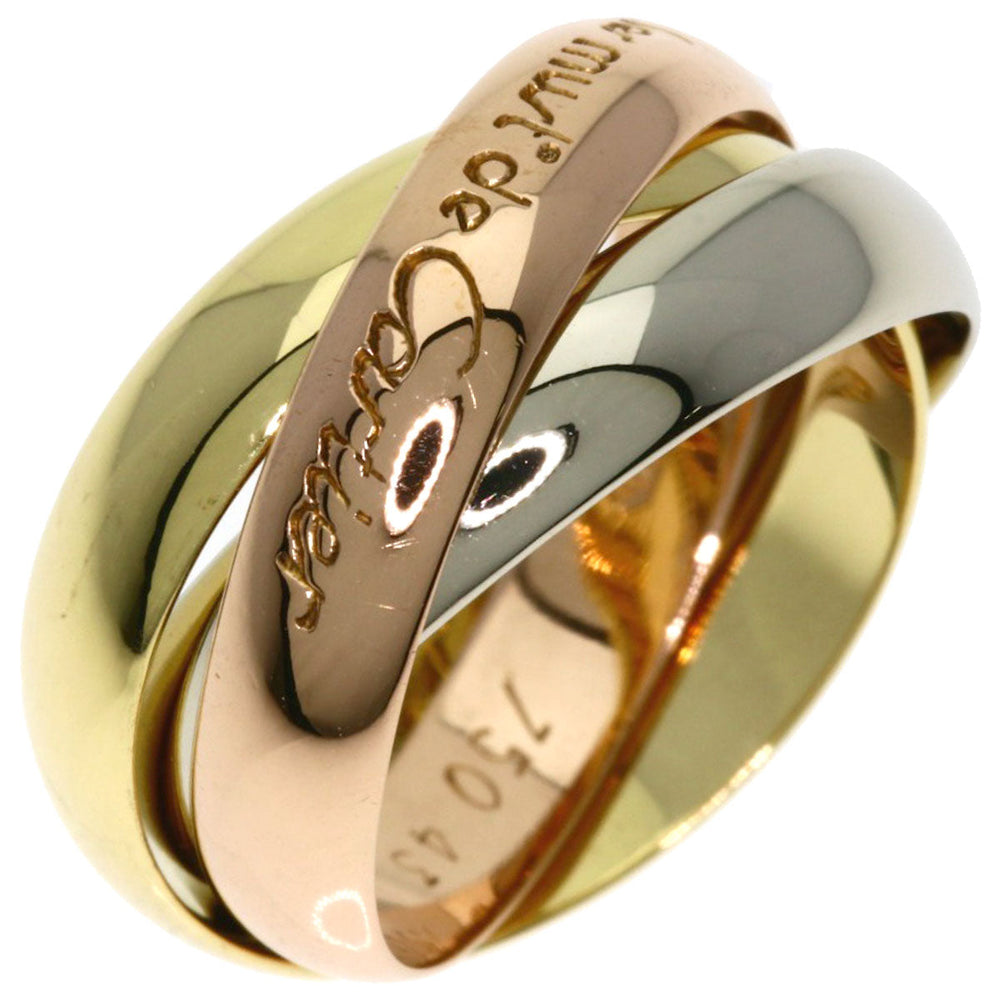 CARTIER Ring 18K Yellow Gold gold Trinity #43